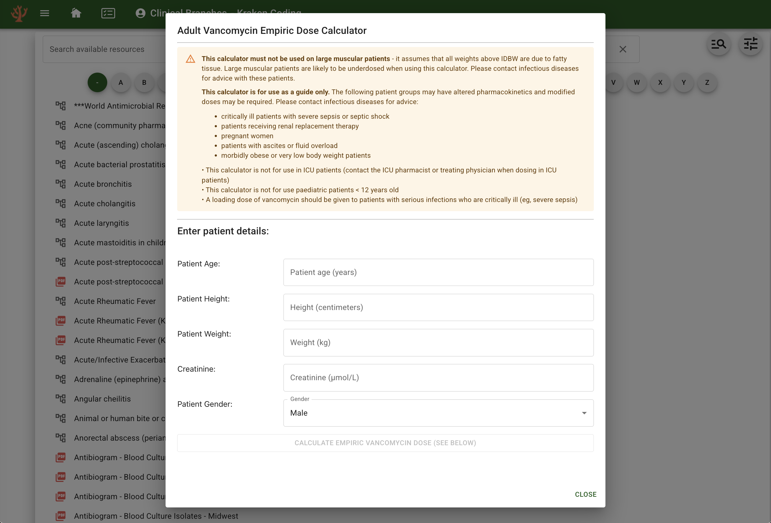 Clinical Calculator Library